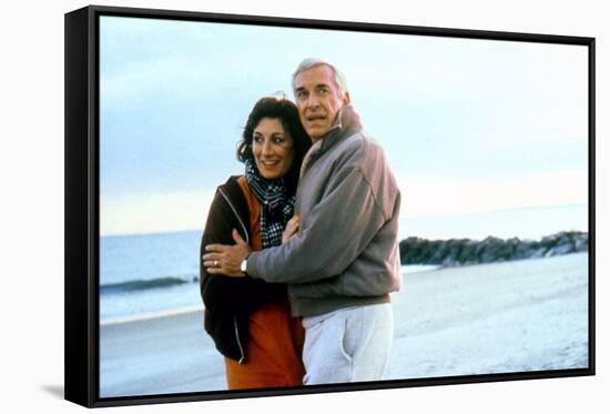 Crimes and delits CRIMES AND MISDEMEANORS, 1989 by WOODY ALLEN with Anjelica Huston and Martin Land-null-Framed Stretched Canvas