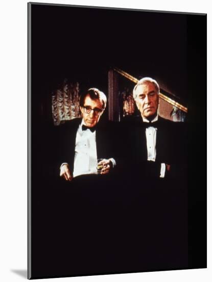 Crimes and delits CRIMES AND MISDEMEANORS, 1989 by WOODY ALLEN with Woody Allen and Martin Landau (-null-Mounted Photo