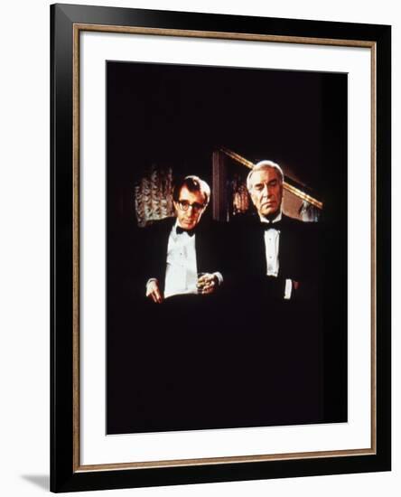 Crimes and delits CRIMES AND MISDEMEANORS, 1989 by WOODY ALLEN with Woody Allen and Martin Landau (-null-Framed Photo