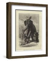 Criminal Executed by an Elephant at Baroda-Emile Antoine Bayard-Framed Giclee Print