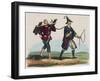 Criminal in Wooden Stocks Being Led Through Streets-Auguste Wahlen-Framed Giclee Print