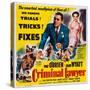 Criminal Lawyer, Pat O'Brien, Jane Wyatt, 1951-null-Stretched Canvas