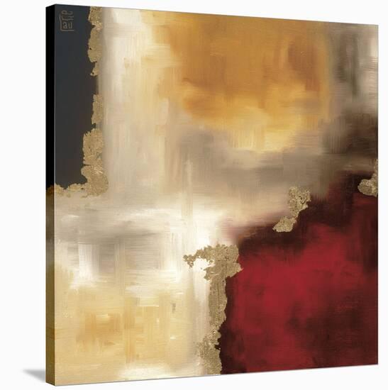 Crimson Accent I-Laurie Maitland-Stretched Canvas