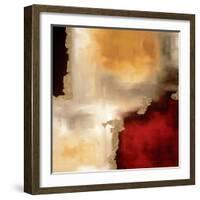 Crimson Accent I-Laurie Maitland-Framed Art Print