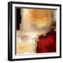 Crimson Accent I-Laurie Maitland-Framed Art Print