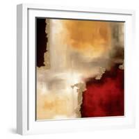 Crimson Accent I-Laurie Maitland-Framed Art Print