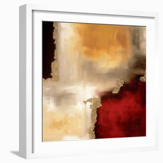 Crimson Accent I-Laurie Maitland-Framed Art Print