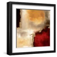 Crimson Accent I-Laurie Maitland-Framed Art Print