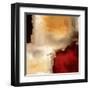 Crimson Accent I-Laurie Maitland-Framed Art Print