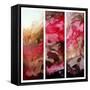 Crimson Cream Abstract-Megan Aroon Duncanson-Framed Stretched Canvas