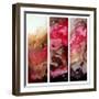 Crimson Cream Abstract-Megan Aroon Duncanson-Framed Art Print