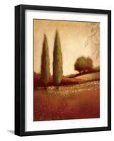 Crimson Dusk-Edward Raymes-Framed Art Print