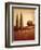 Crimson Dusk-Edward Raymes-Framed Art Print