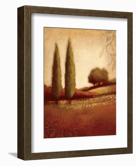 Crimson Dusk-Edward Raymes-Framed Art Print