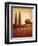 Crimson Dusk-Edward Raymes-Framed Art Print