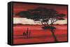 Crimson Earth I-Julia Hawkins-Framed Stretched Canvas