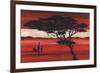 Crimson Earth I-Julia Hawkins-Framed Art Print