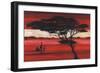 Crimson Earth I-Julia Hawkins-Framed Premium Giclee Print