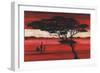 Crimson Earth I-Julia Hawkins-Framed Premium Giclee Print