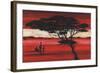 Crimson Earth I-Julia Hawkins-Framed Art Print