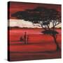 Crimson Earth I-Julia Hawkins-Stretched Canvas