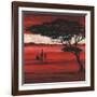 Crimson Earth I-Julia Hawkins-Framed Art Print