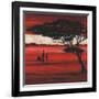 Crimson Earth I-Julia Hawkins-Framed Art Print