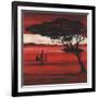 Crimson Earth I-Julia Hawkins-Framed Art Print