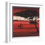 Crimson Earth I-Julia Hawkins-Framed Art Print