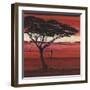 Crimson Earth II-Julia Hawkins-Framed Art Print