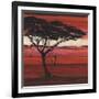 Crimson Earth II-Julia Hawkins-Framed Art Print