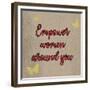 Crimson Empower Women-Marcus Prime-Framed Premium Giclee Print