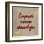 Crimson Empower Women-Marcus Prime-Framed Art Print