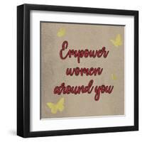 Crimson Empower Women-Marcus Prime-Framed Art Print