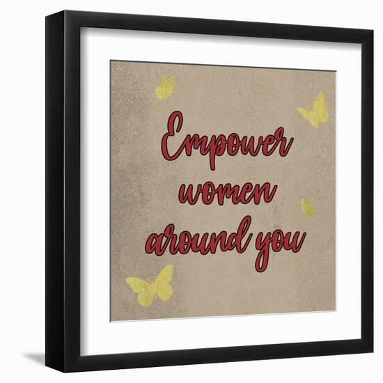 Crimson Empower Women-Marcus Prime-Framed Art Print