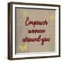 Crimson Empower Women-Marcus Prime-Framed Art Print