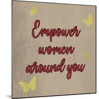 Crimson Empower Women-Marcus Prime-Mounted Art Print