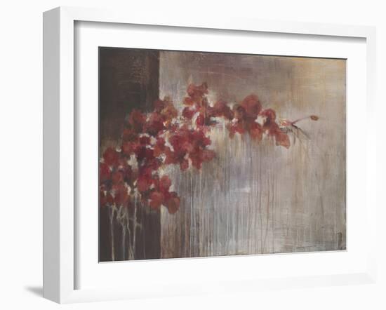 Crimson Flora-Terri Burris-Framed Art Print