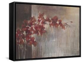 Crimson Flora-Terri Burris-Framed Stretched Canvas