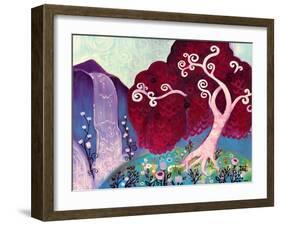 Crimson King Falls-Natasha Wescoat-Framed Giclee Print