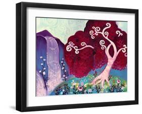 Crimson King Falls-Natasha Wescoat-Framed Giclee Print