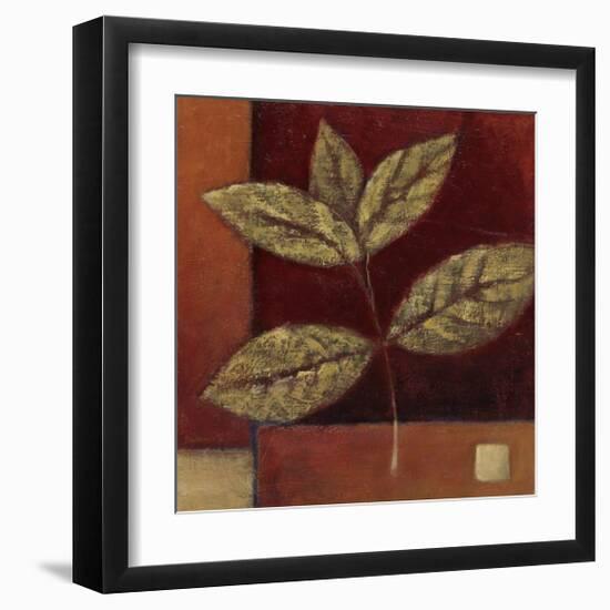 Crimson Leaf Study II-Ursula Salemink-Roos-Framed Giclee Print