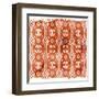 Crimson Motif III-June Vess-Framed Art Print