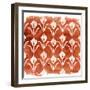 Crimson Motif V-June Vess-Framed Art Print