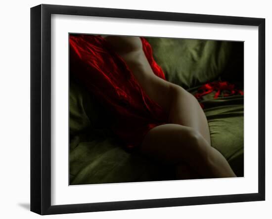 Crimson Olive Ivory-Lauren Bentley-Framed Photographic Print