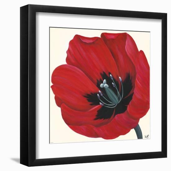 Crimson passion I-Kaye Lake-Framed Art Print