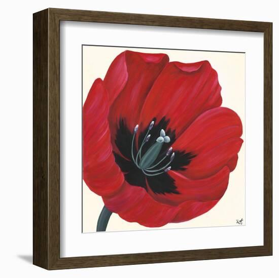 Crimson passion II-Kaye Lake-Framed Art Print