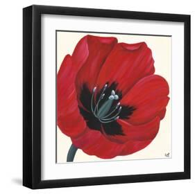 Crimson passion II-Kaye Lake-Framed Art Print