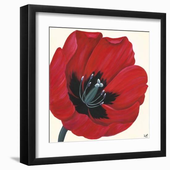 Crimson passion II-Kaye Lake-Framed Art Print