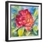 Crimson Peony-Lanie Loreth-Framed Art Print